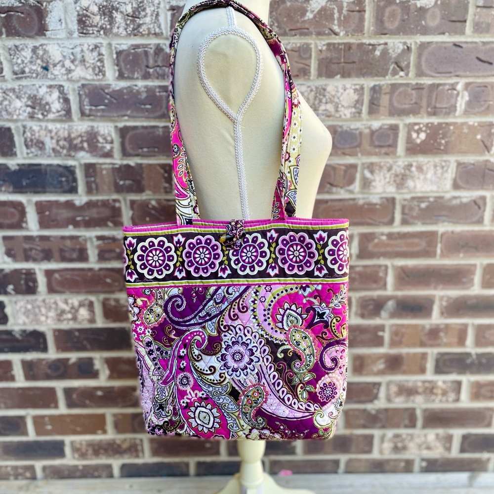 Vera Bradley Very Berry Paisley Tote | Over Shoulder | Fall 2010
